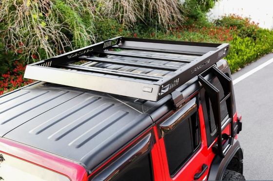 18-23 Wrangler Rubicon Jeep Roof Rack Basket com liga de alumínio revestida de pó