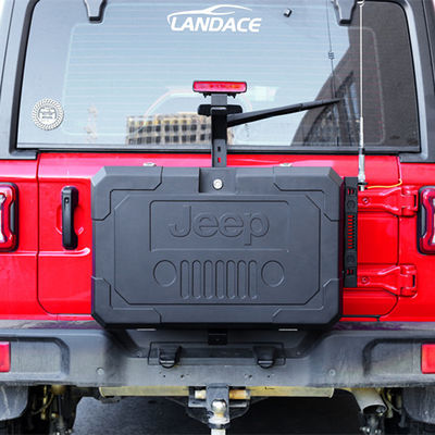 JL JK Acessórios Externos Caixinha de Metal Hitch Mount com revestimento de pó personalizado em preto