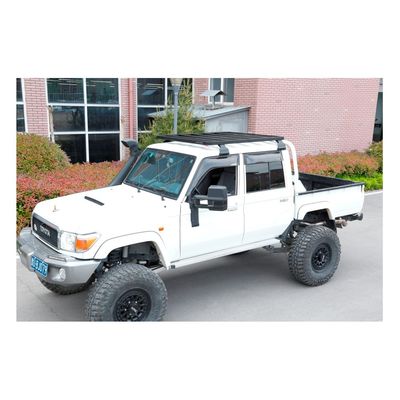 Posicionamento Porta-bagagens de telhado preto Plataforma de suporte de engrenagem para TOYOTA LC 79 Pick-up Ute