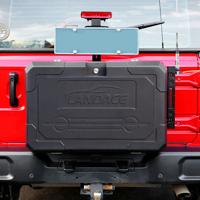 Porta traseira de alta liga de alumínio caixa de armazenamento exterior para Wrangler JL JK 700X450X317mm