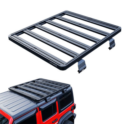 Rack de teto de liga de alumínio preto para Jeep Wrangler JL O acessório off-road indispensável