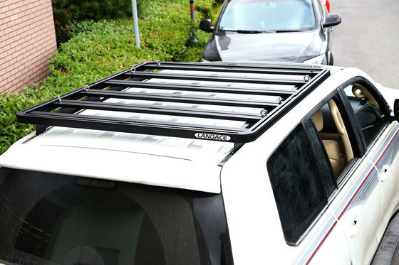 1889*1225mm Anodizado Oxidado Superfície de Aço Alumínio Preto Roof Rack para Y60 SUV Car Bar 4x4