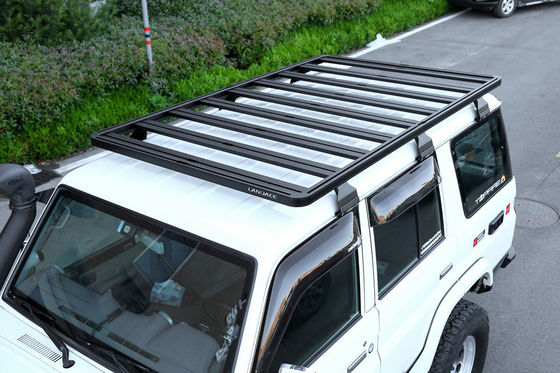 Elegante porta-bagagens de telhado de carro para Toyota Land Cruiser LC76 acabamento anódico oxidado