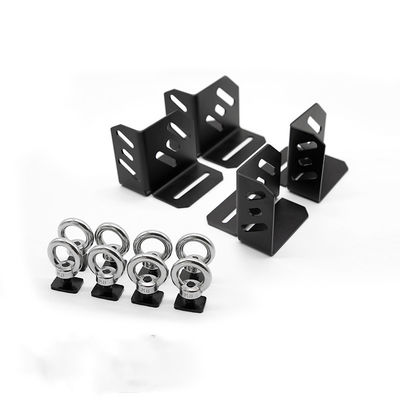 Moderno design preto parafuso máquina de lavar telhado plataforma de rack giratório anel de elevação de aço inoxidável parafuso de olho