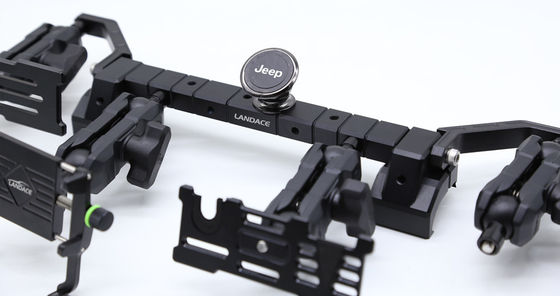 360 graus de rotação ajustável MULTIPROPÓSICO DASH MOUNT KIT para Jeep WRANGLER em preto