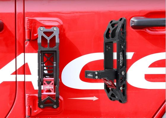 JEEP Compativel Negro anodizado de apoio de pé para fácil instalação em portas de escalada