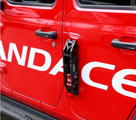 JEEP Compativel Negro anodizado de apoio de pé para fácil instalação em portas de escalada