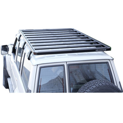 Carregador de bagagem de telhado preto personalizado para Tule Jeep Y60 4 Runner Off Road Trips