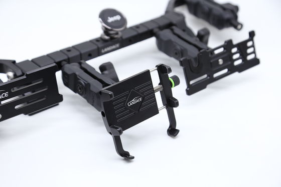 Suporte de painel de alumínio para suporte de telefone móvel multifuncional no Jeep Wrangler