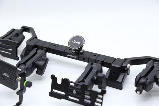 Suporte de painel de alumínio para suporte de telefone móvel multifuncional no Jeep Wrangler