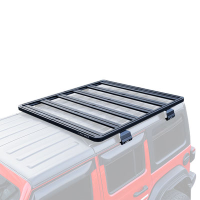 Instalação rápida e fácil Rack de telhado de liga de alumínio preto 4x4 para Jeep Wrangler JL