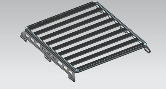 Capacidade de carga de 300 kg Carregador de bagagem preto para JK JL 4Runner Hilux Ranger