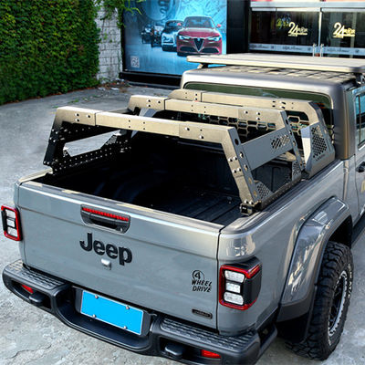 Sistema de porta-cama de colocação prateada prateada para Toyota cama de caminhão de tamanho completo